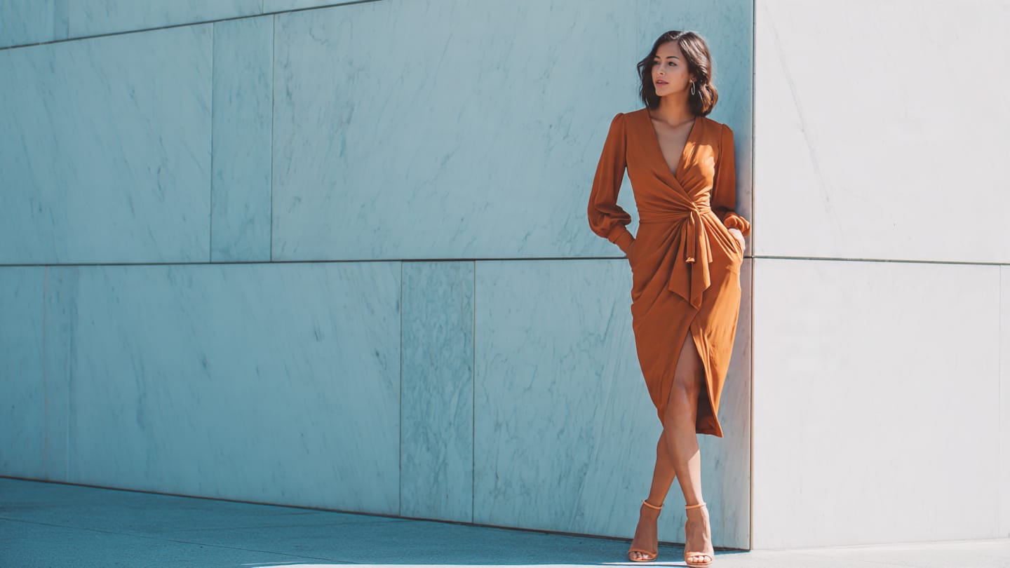 Fashionable styling tips for women with natural C cup breasts.