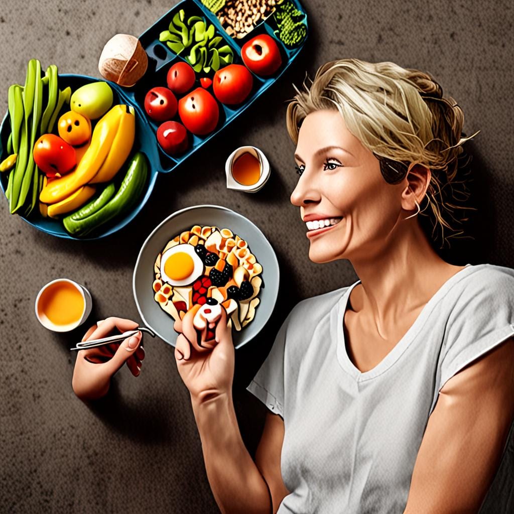 healthy breakfast woman over forty
