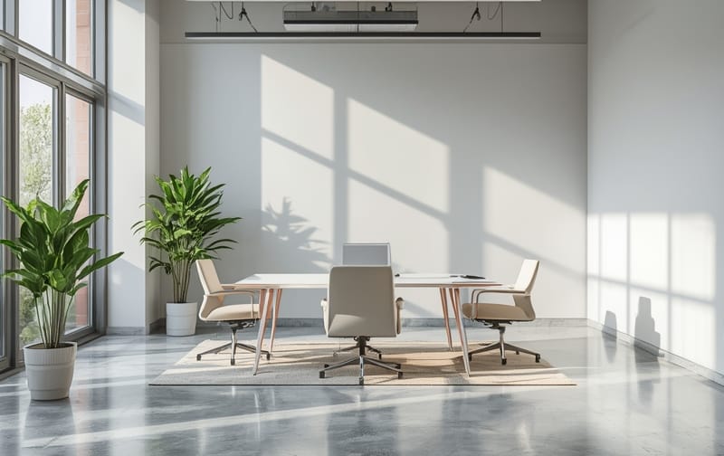 Cabinet professionnel propre et lumineux