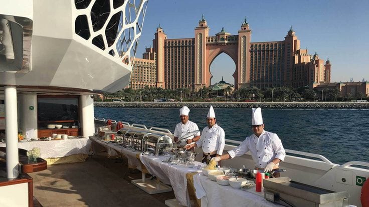 Experience Dubai Lotus Mega Yacht Dinner Cruise