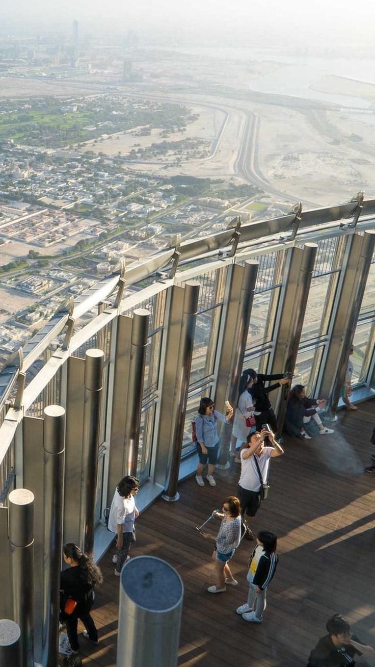 How tall is Burj Khalifa Dubai 828 meters observation deck tickets