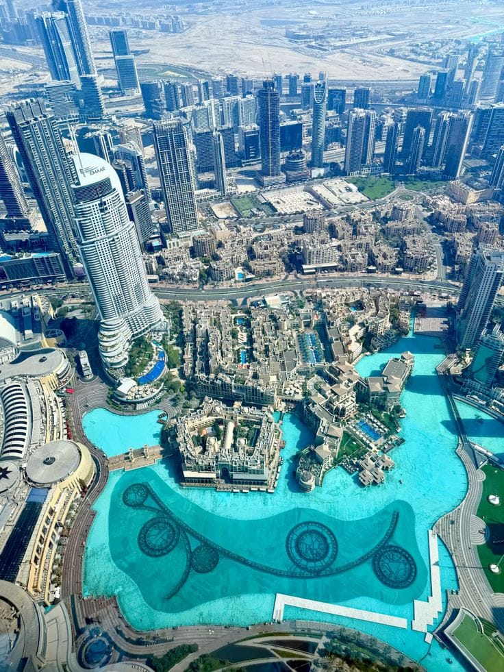 What is inside Burj Khalifa observation deck restaurants residences hotel Dubai