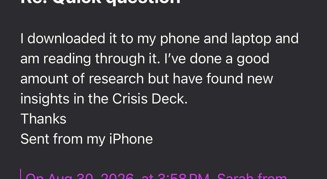 Caregiver testimonial