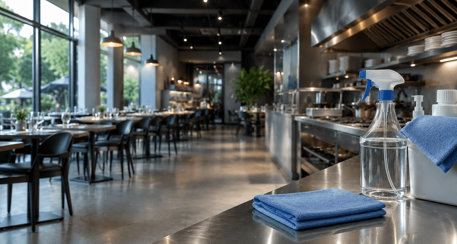 Pristine restaurant dining area