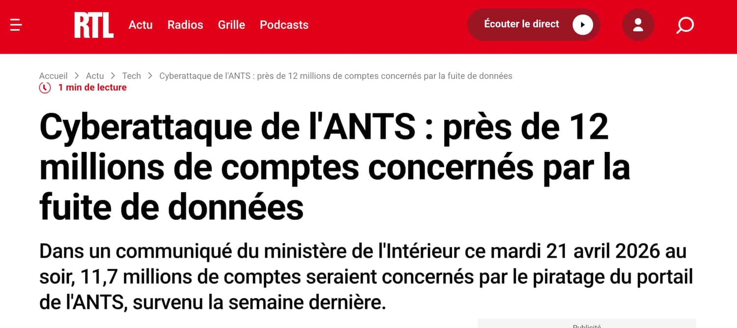 Communiqué de la Banque de France sur la fuite de données du fichier national des comptes bancaires