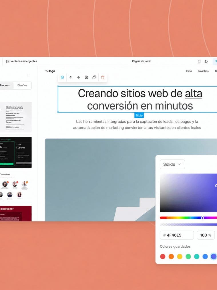 Editor visual de páginas