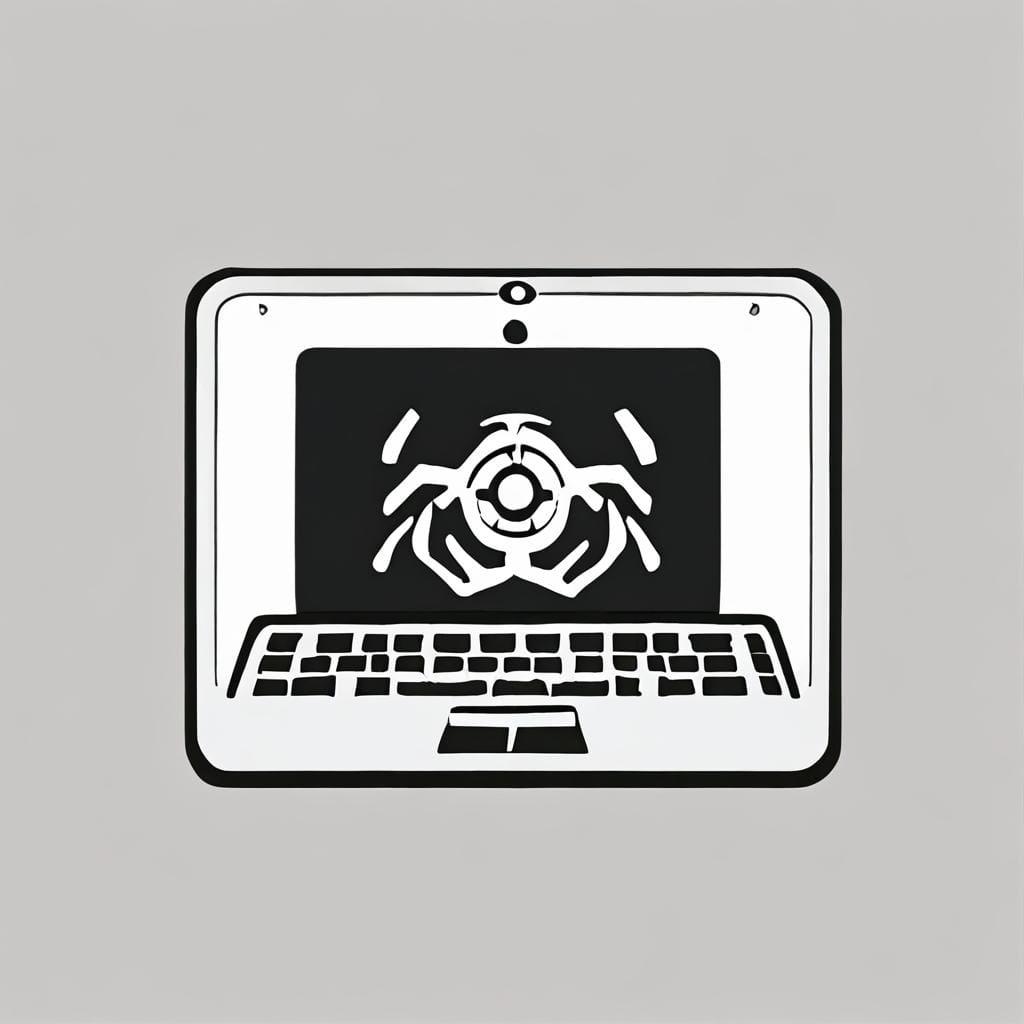 laptop gear icon