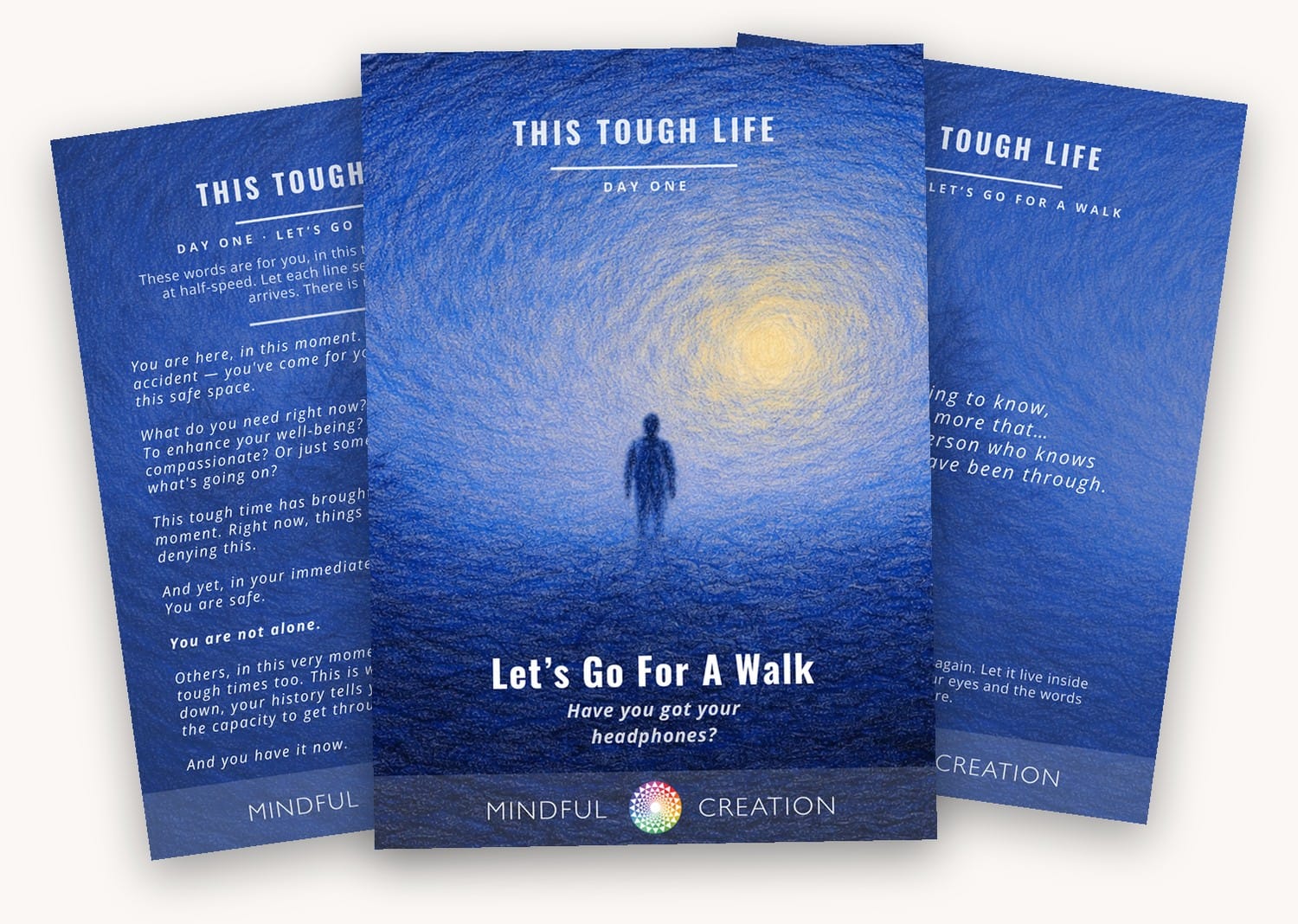 Day One of TTL — the cover, a reflection page and the affirmation