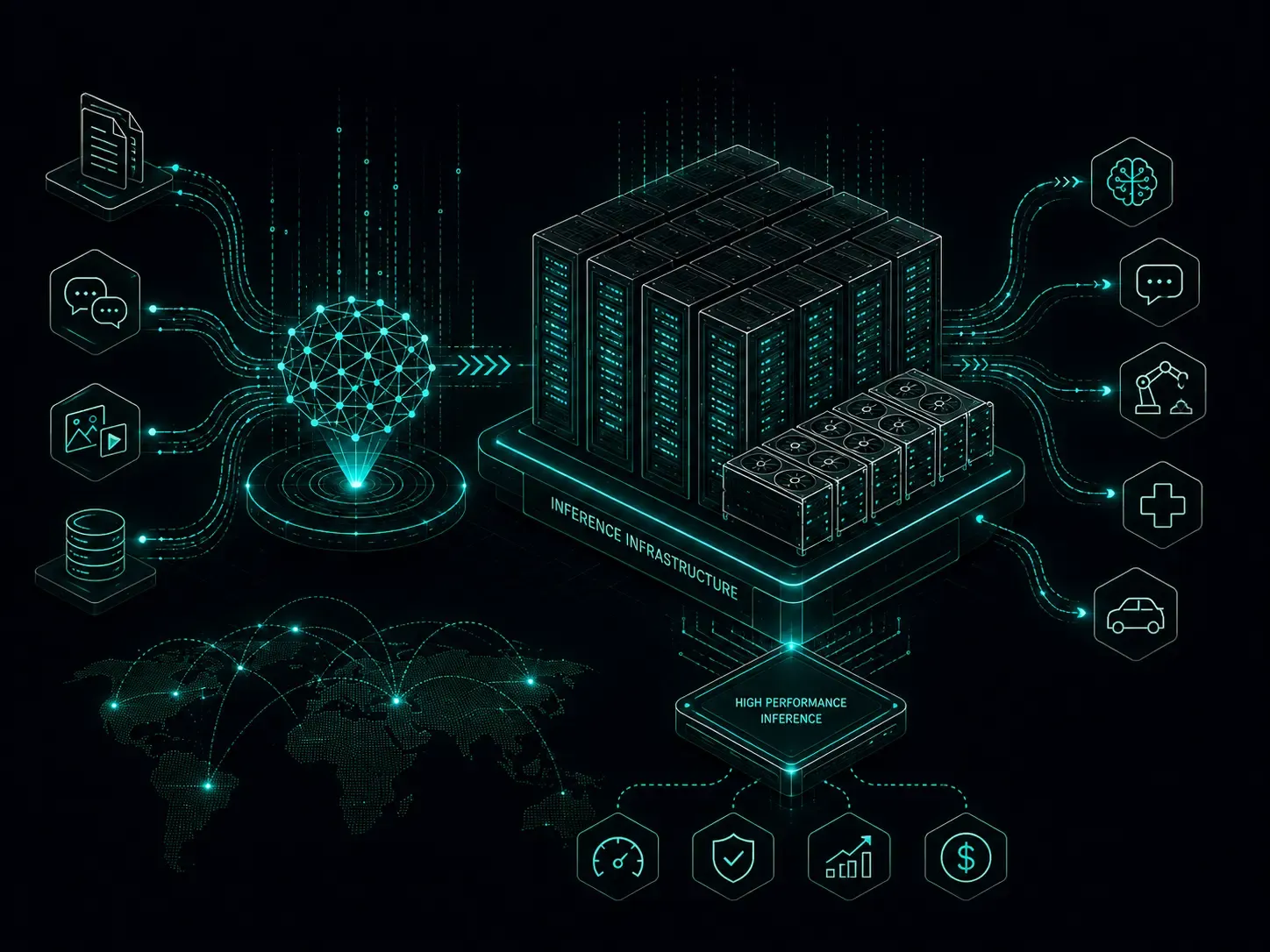IBM and Together AI inference infrastructure with NVIDIA GPUs for large-scale enterprise AI model serving