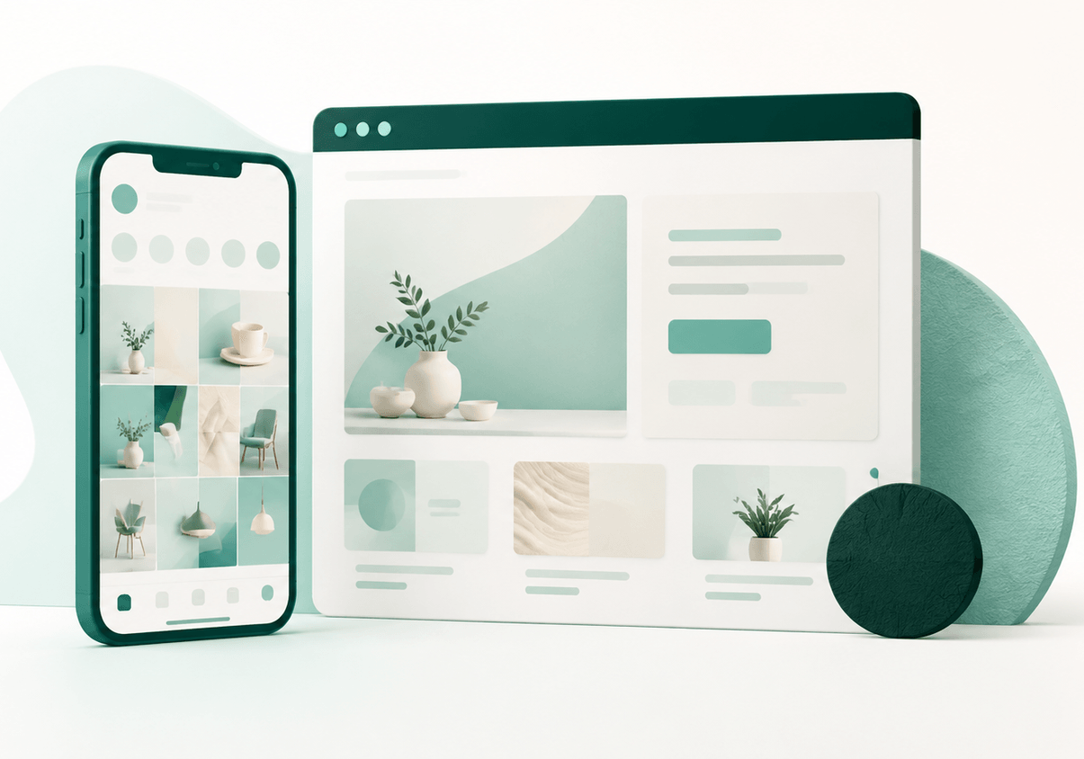 Instagram y web de un pequeño negocio