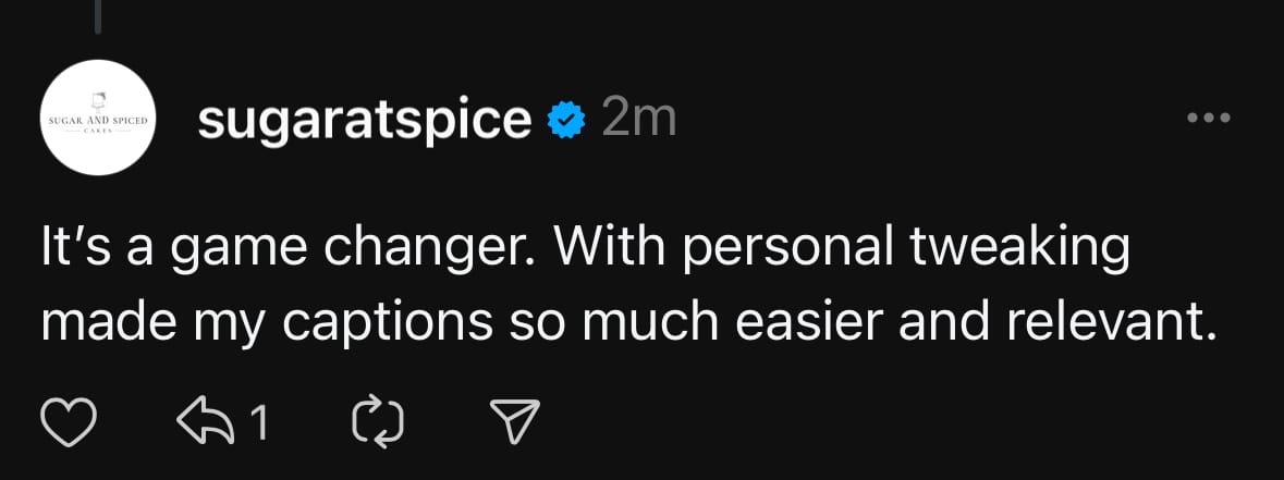 Captions example