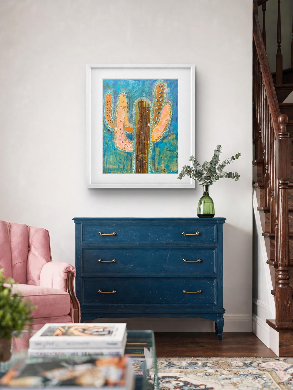 The Cactus, in a living room