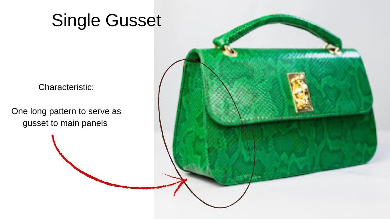 Single gusset construction lesson example