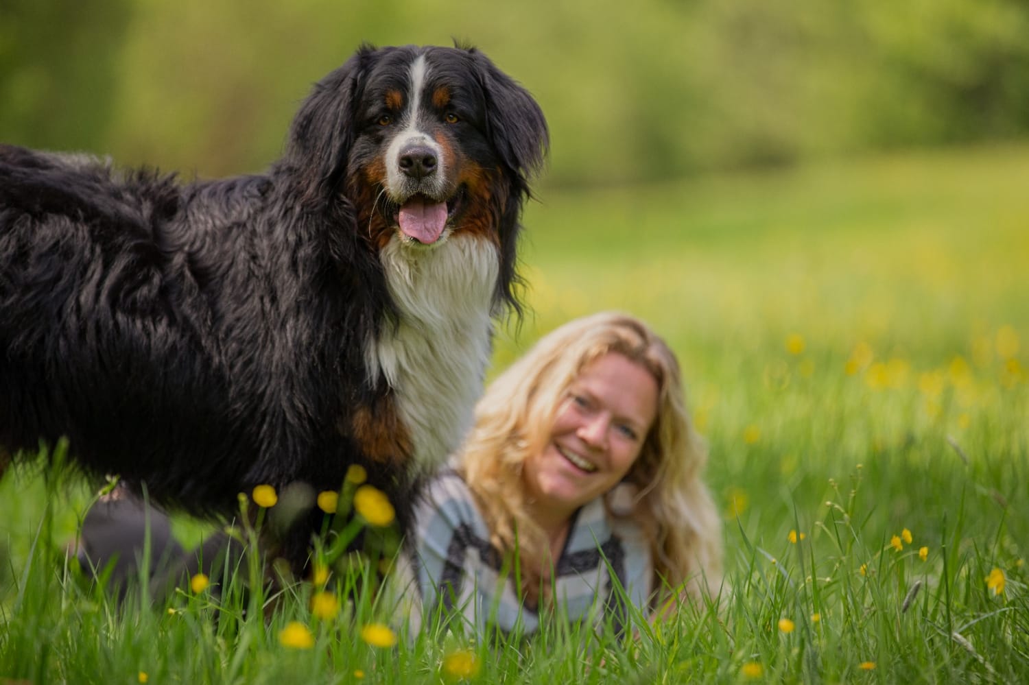 Christine mit Hund