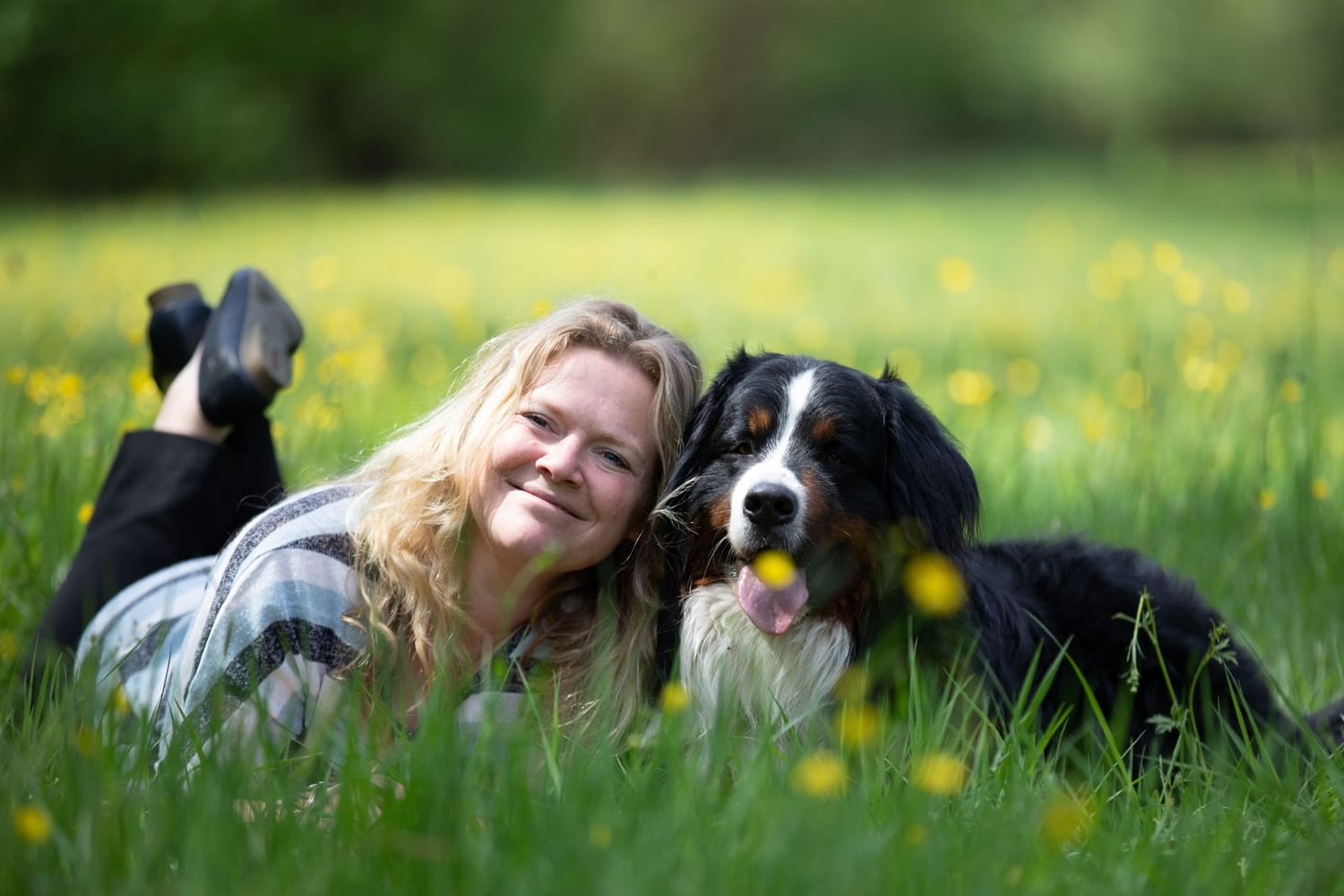 Schöner Moment mit Hund
