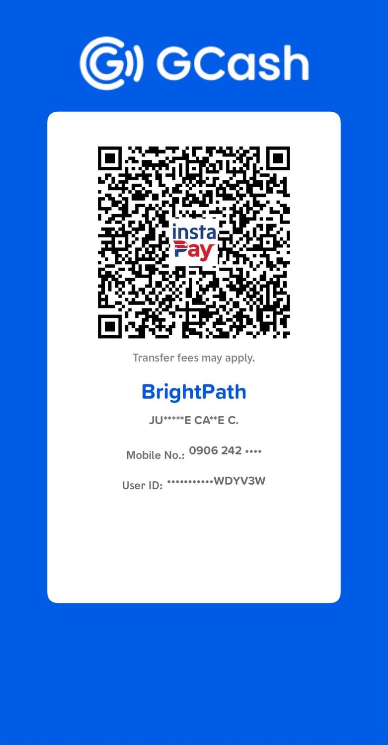 GCash QR code for BrightPath Kids Co