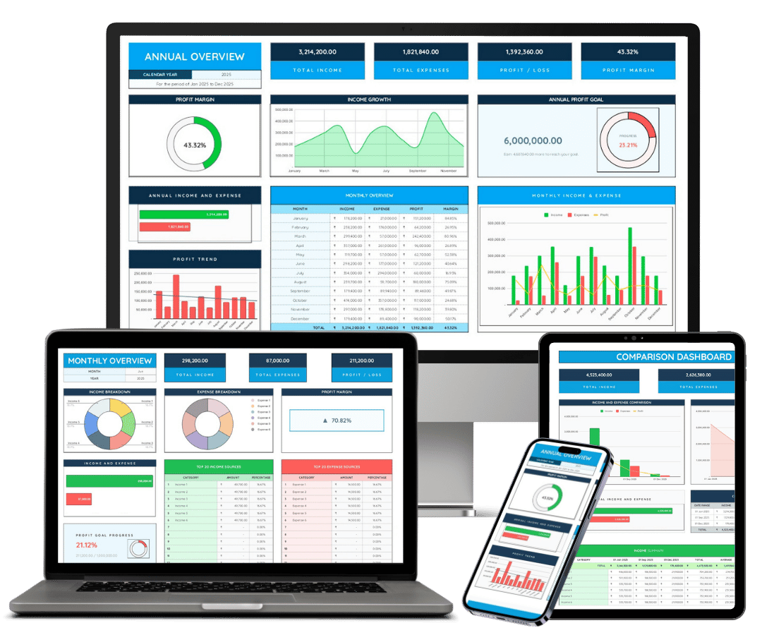 Business Bookkeeping Tracker Sheet