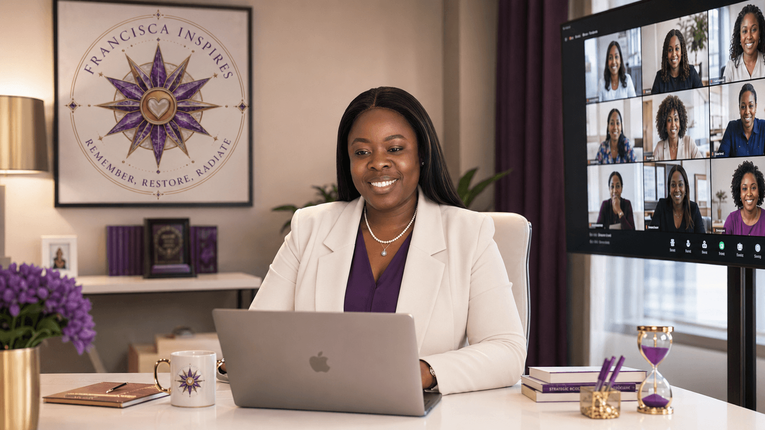 Francisca Inspires online group session