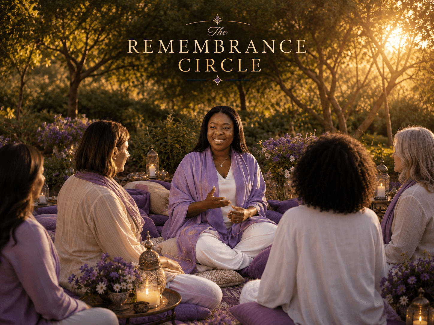 The Francisca Inspires remembrance circle gathered at sunset
