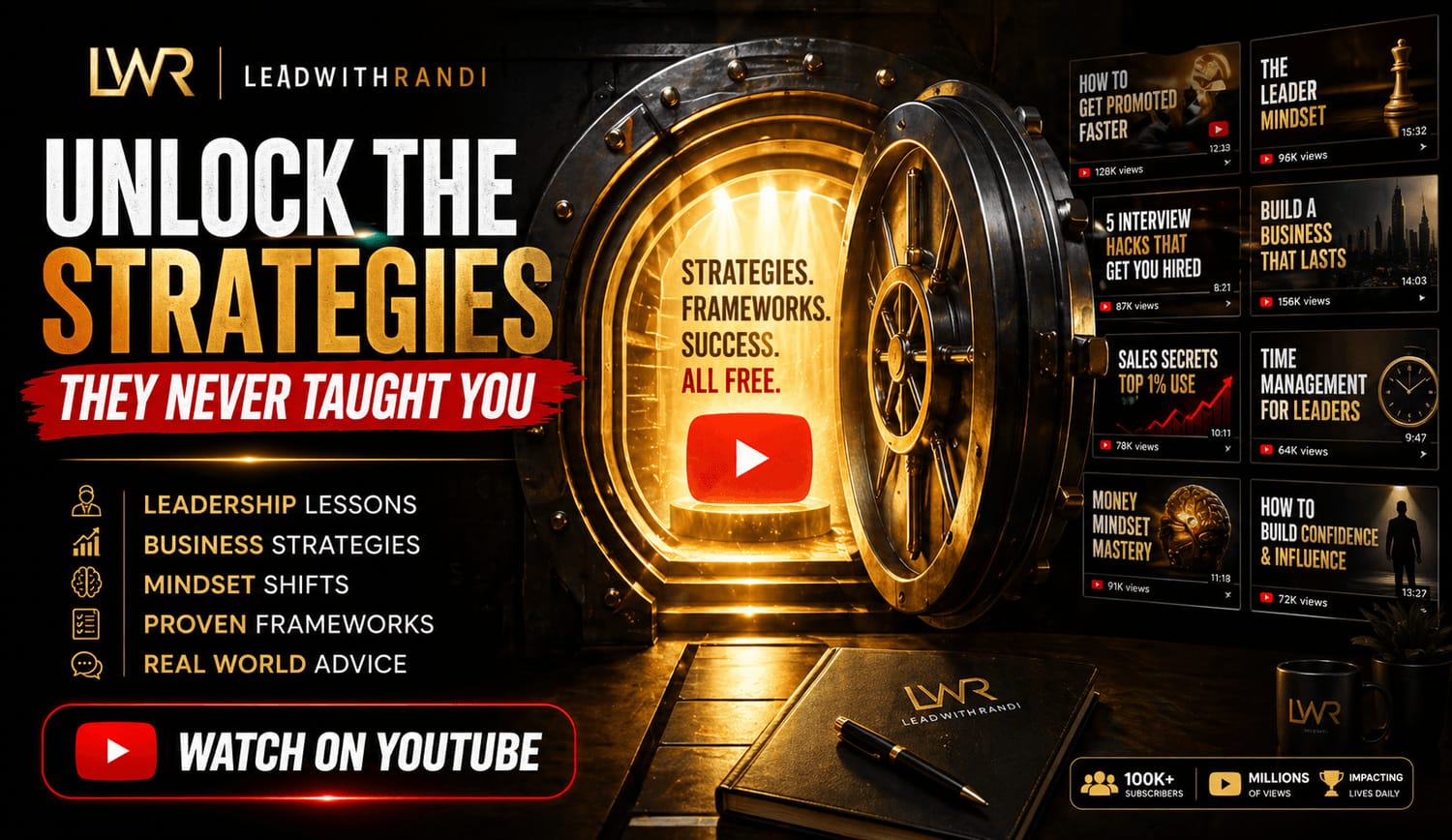 Lead With Randi free leadership and business training on YouTube