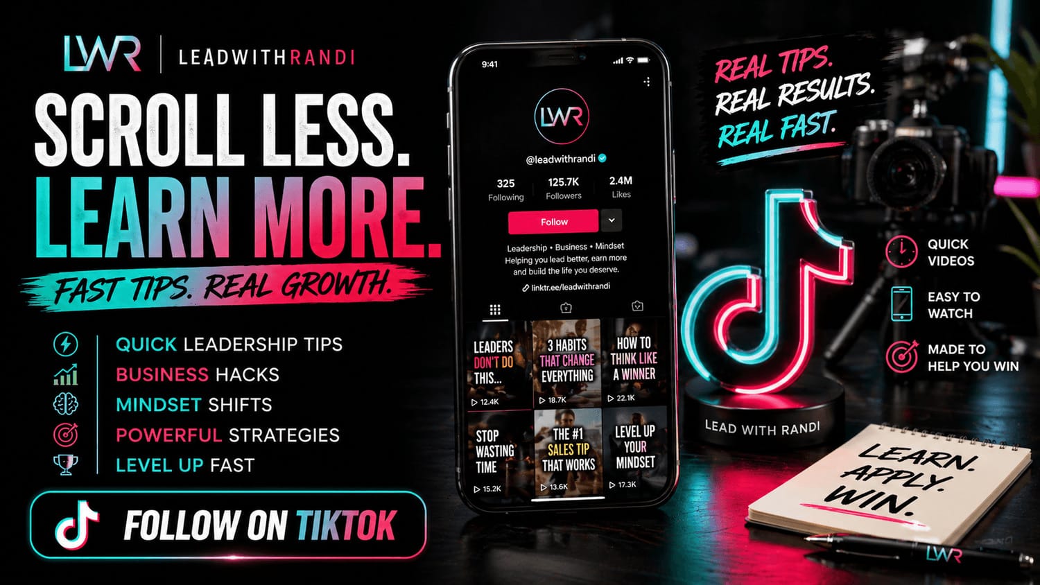 Lead With Randi short leadership lessons on TikTok