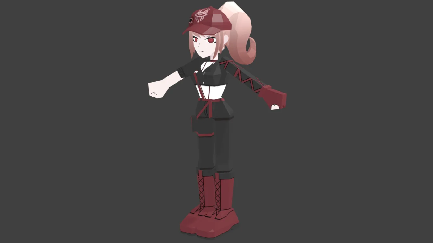 Low poly character by @eevelion