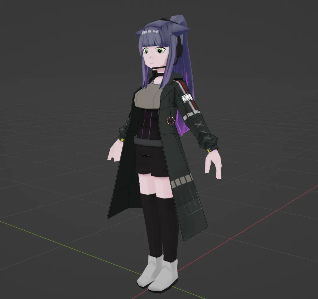 Low poly character by @gloomyneevee