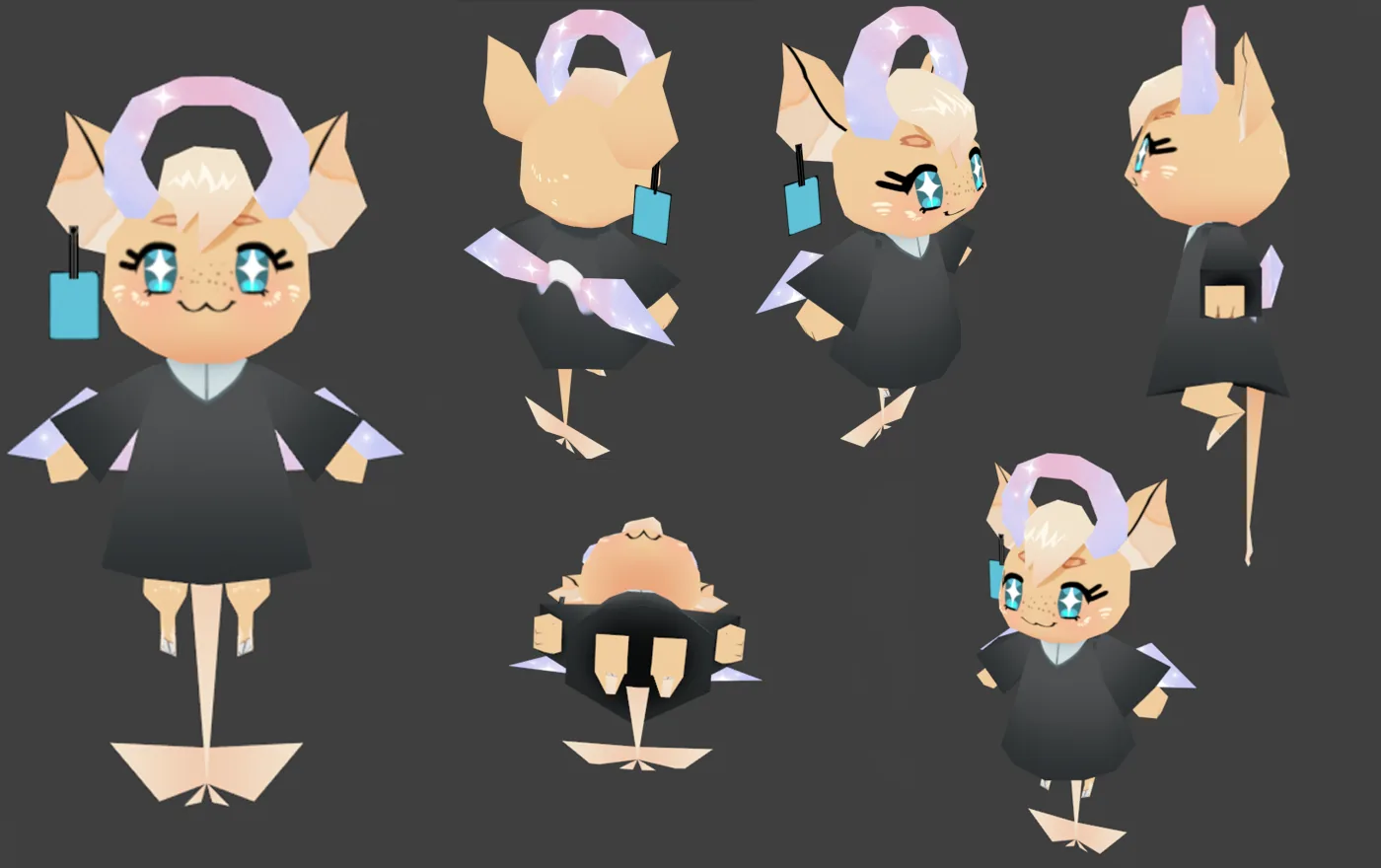 Low poly character by @inksword