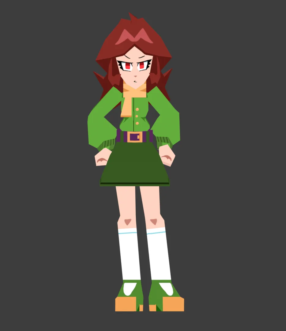 Low poly character by @janedoodles