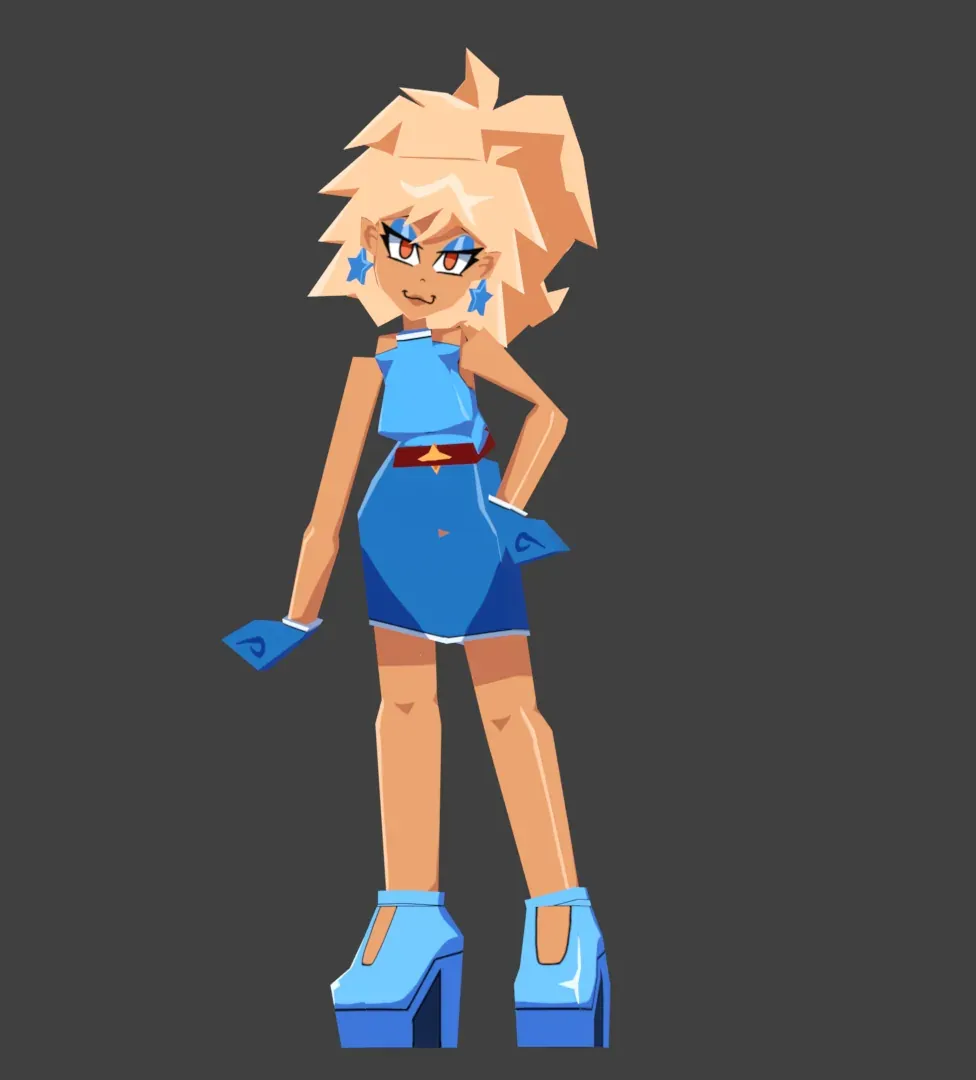 Low poly character by @janedoodles