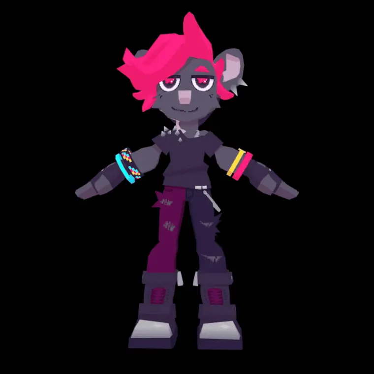 Low poly character by @lovebruv