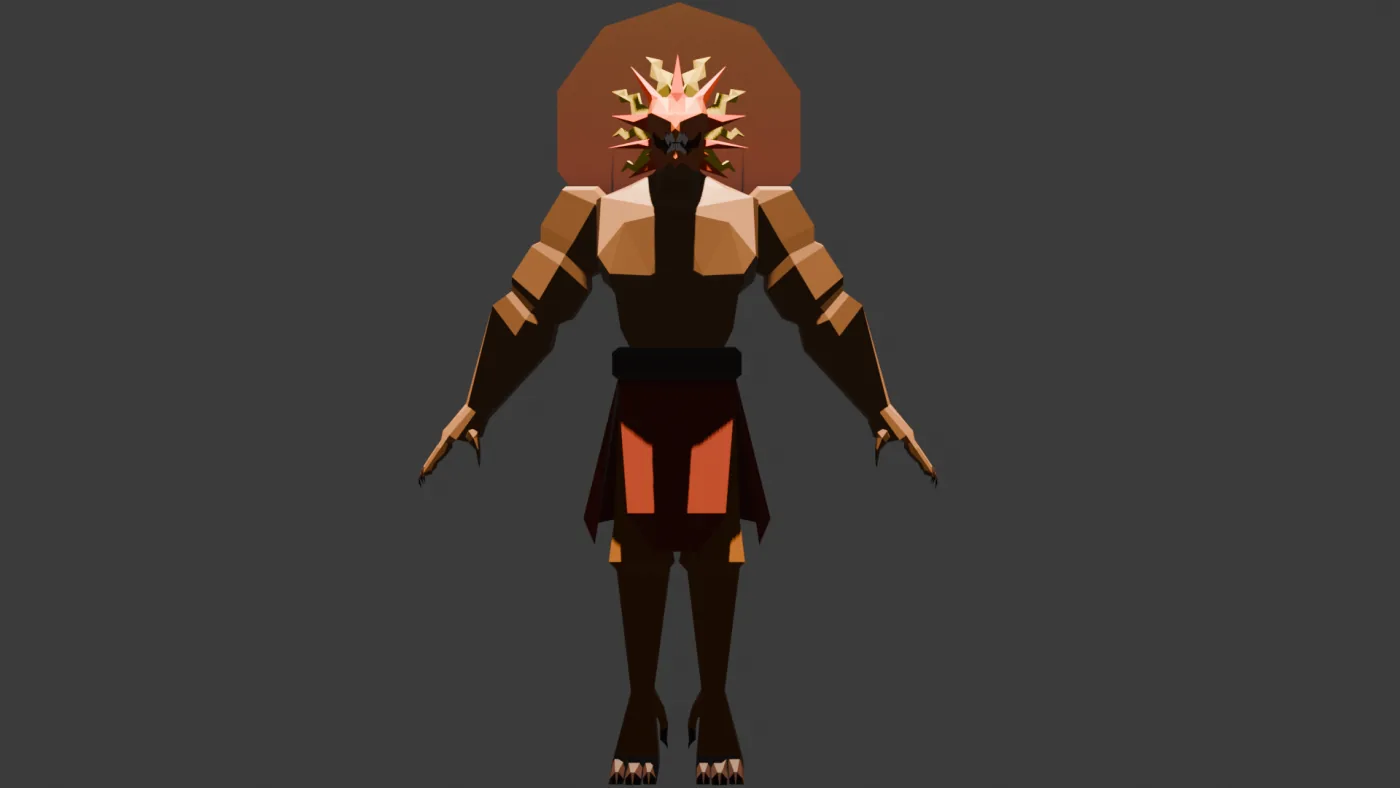 Low poly character by @mr.mangrove2