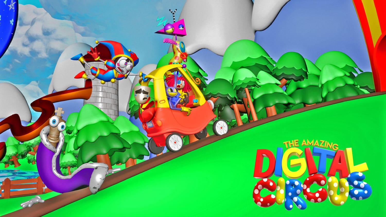 Promotional teaser art for The Amazing Digital Circus.