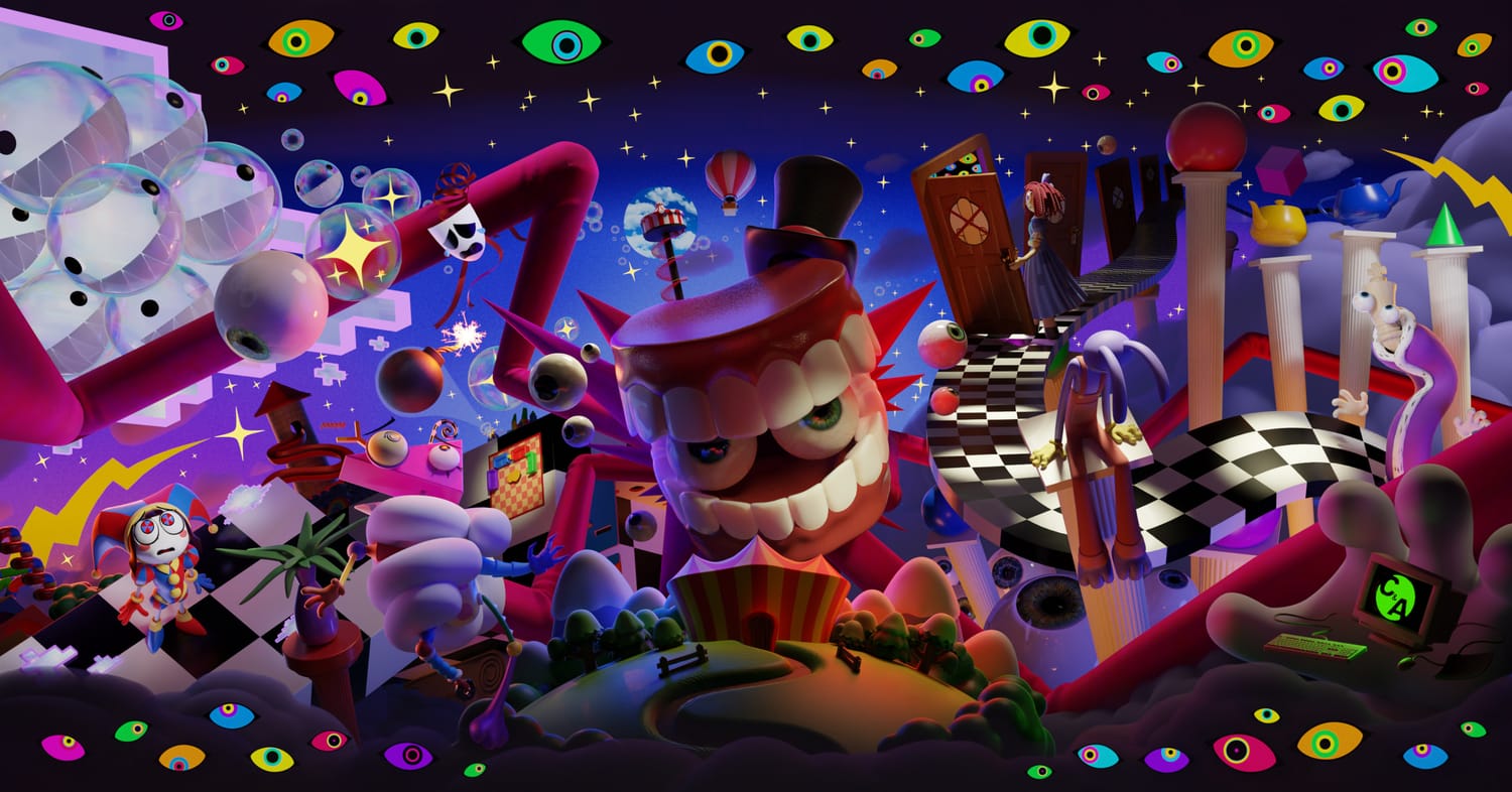 Promotional art for The Amazing Digital Circus.