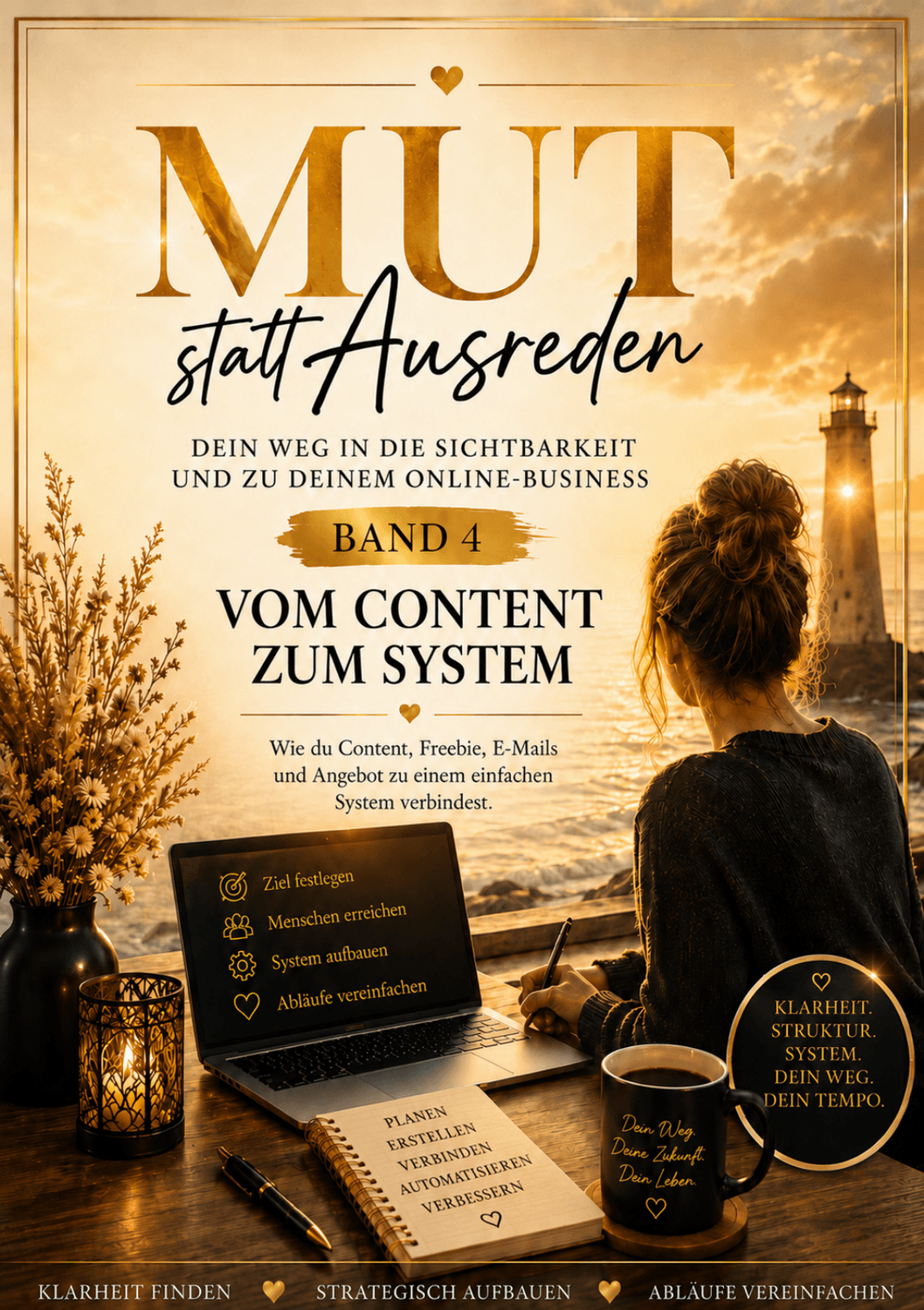 Buchcover „Vom Content zum System – Mut statt Ausreden, Band 4“