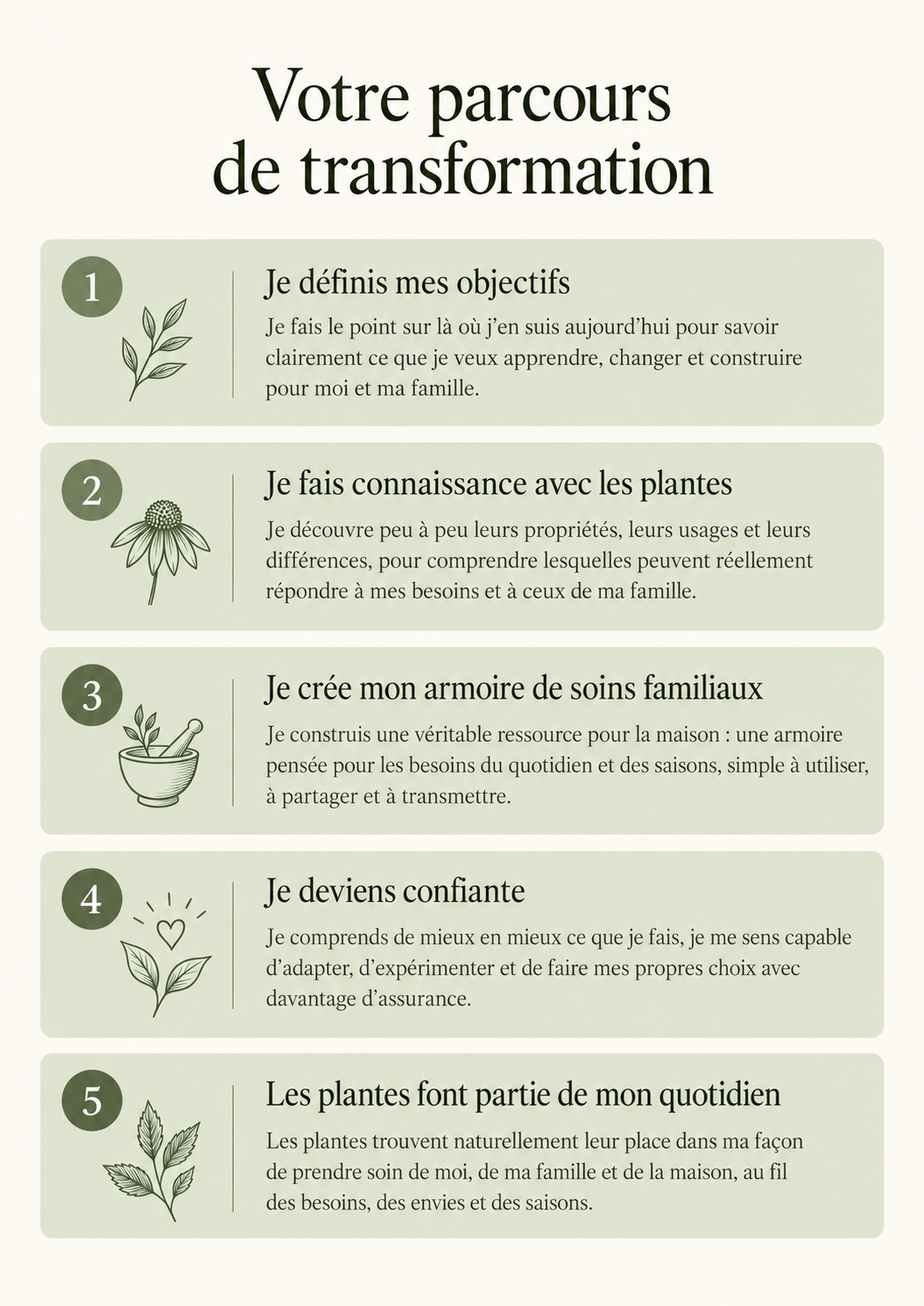 Votre parcours de transformation Mama Herbalista
