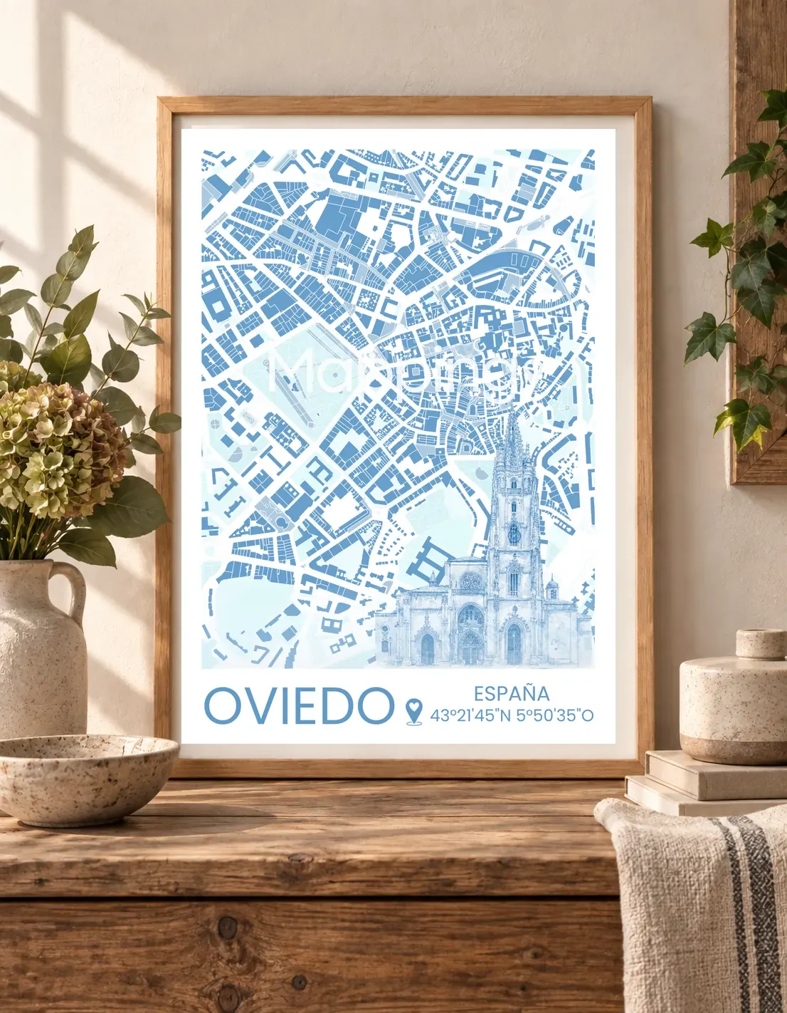 Mapa personalizado de Oviedo