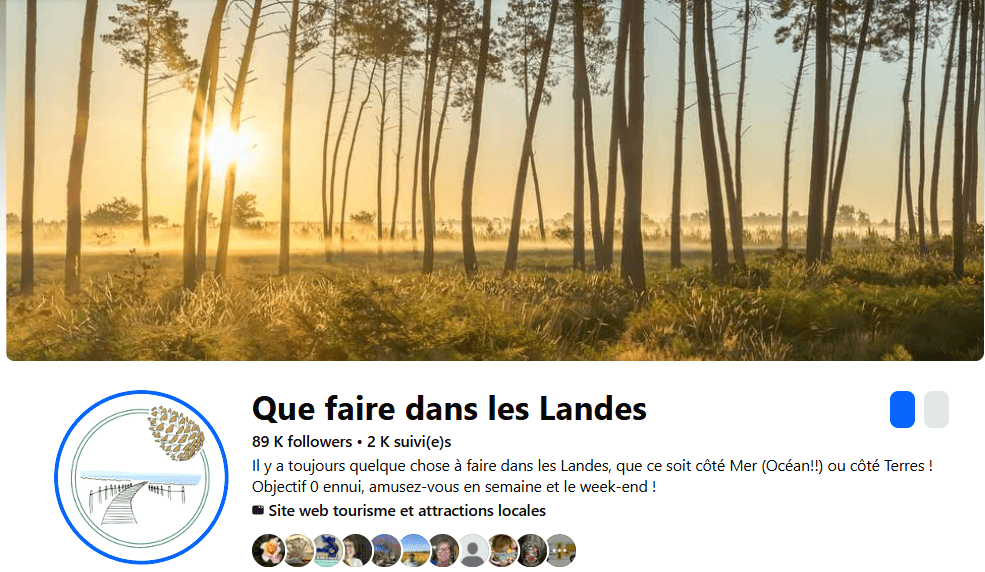 Page locale Que faire dans les Landes, 89 000 abonnés