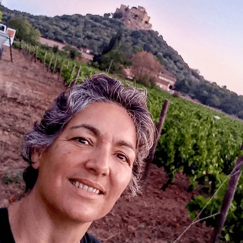 woman winemaker vineyard portrait