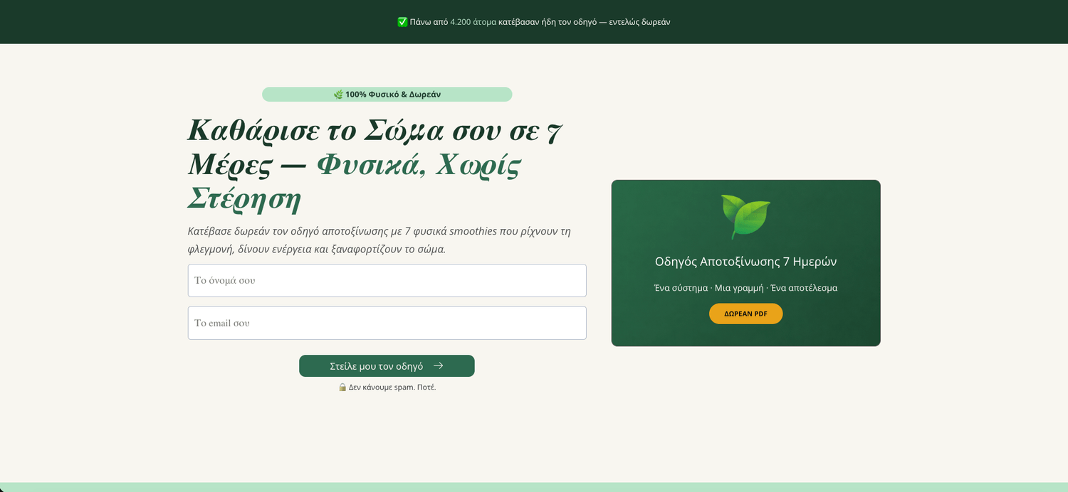 Σελίδα συλλογής στοιχείων 2