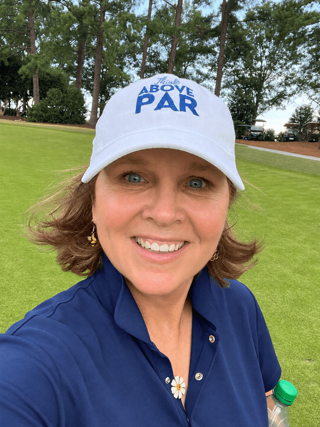 Kathy Hart Wood on the golf course