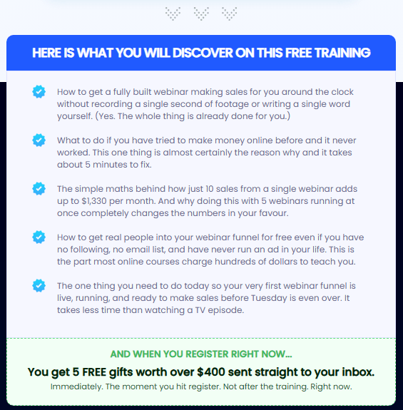 webinarclonesai-aiflipdomains-review-oto-demo-bonus-walkthrough-pricing-5-FREE TRAINING