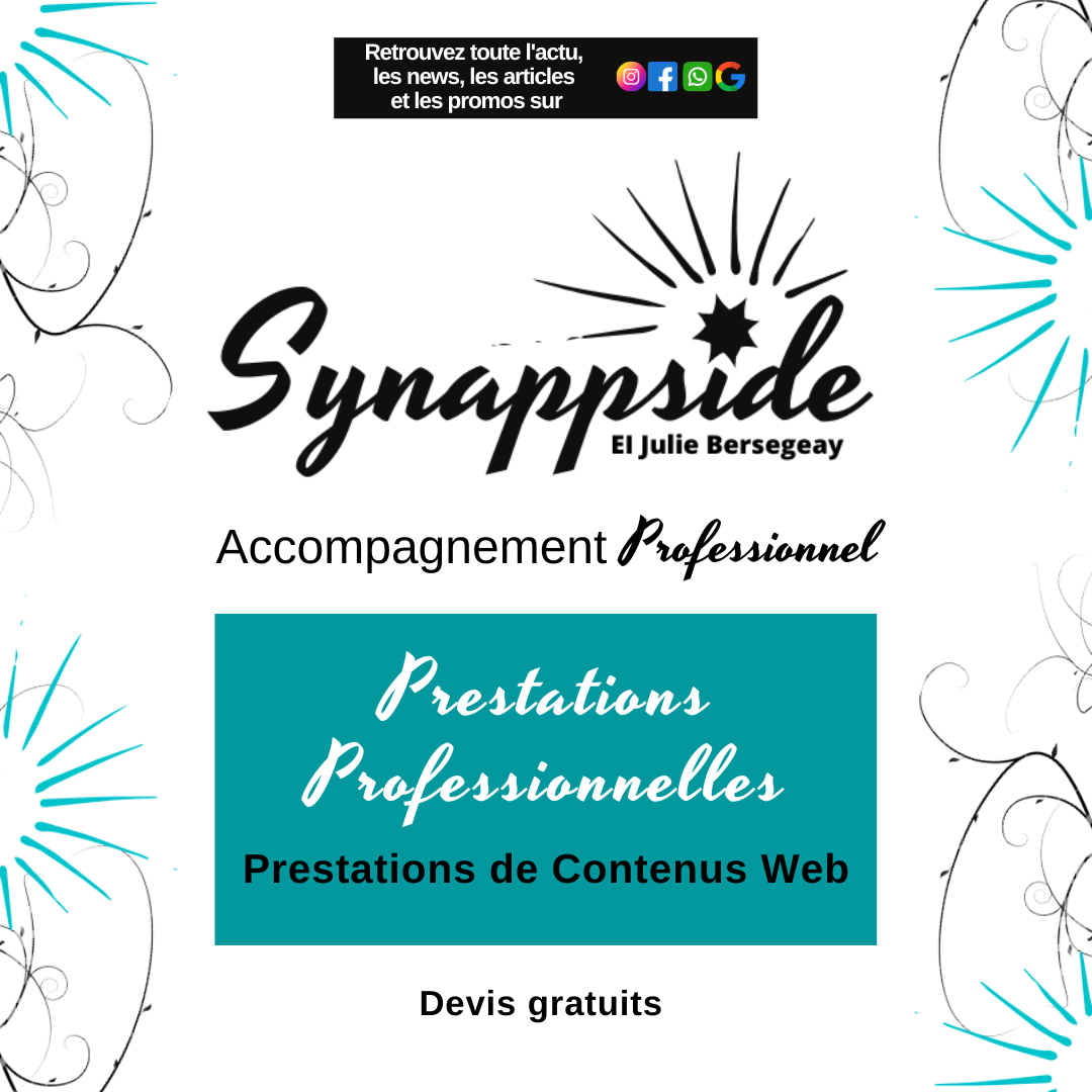 Les prestations professionnelles de Synappside
