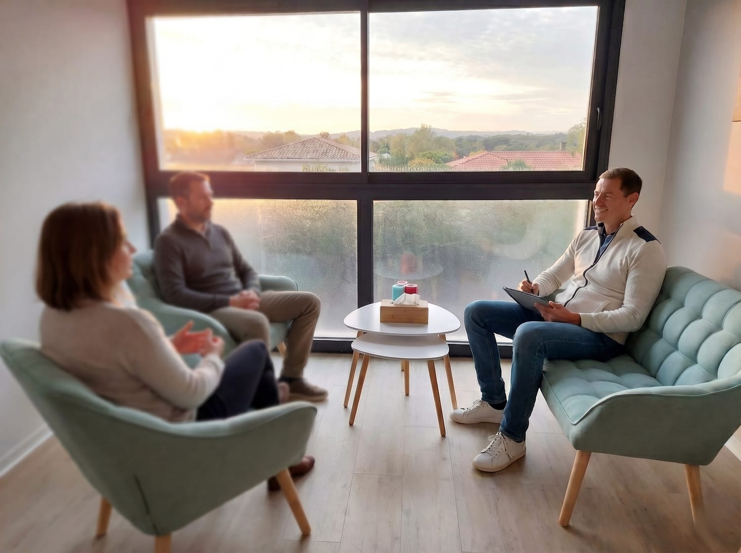 Couple qui se retrouve lors d'une séance de coaching de couple à Toulouse