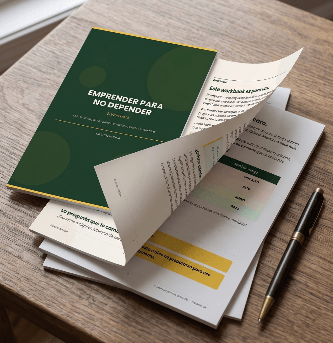Mockup Workbook Emprender para no Depender