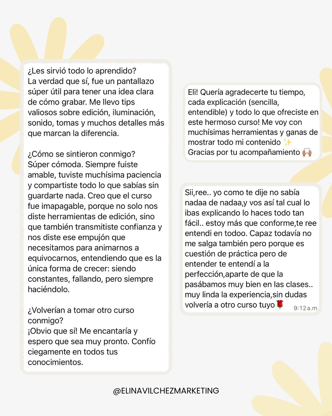 Testimonios