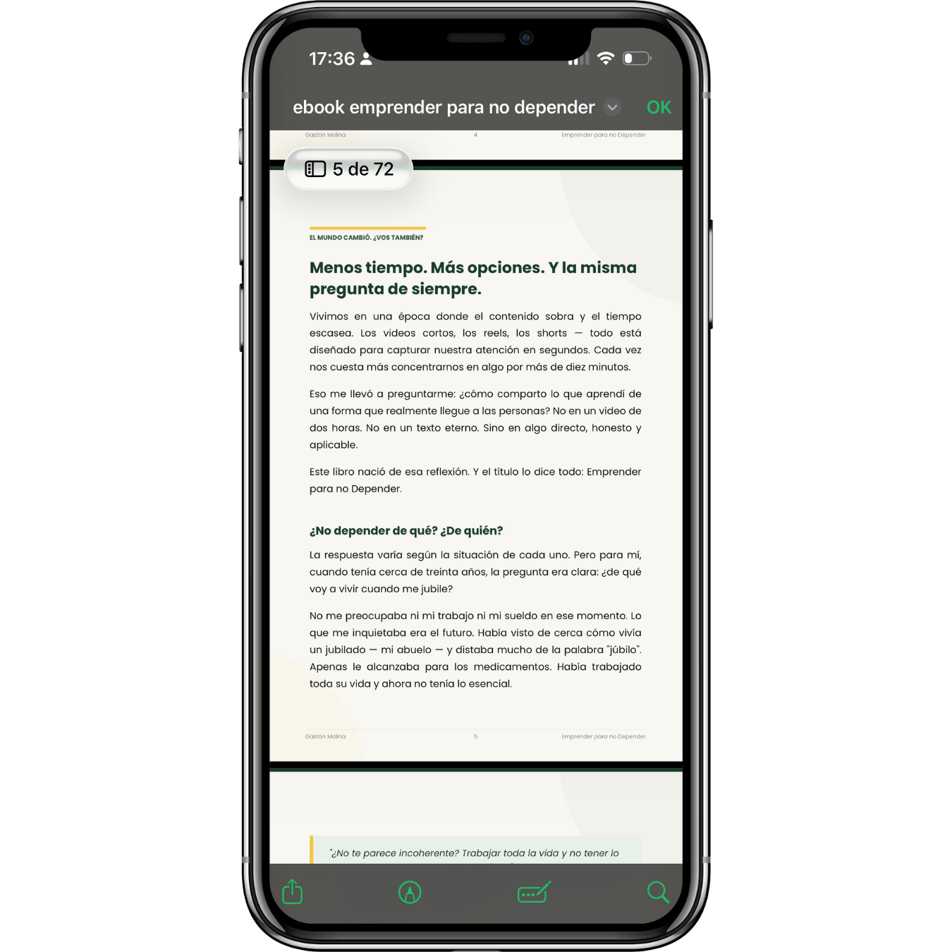 Ebook Emprender para no Depender en celular