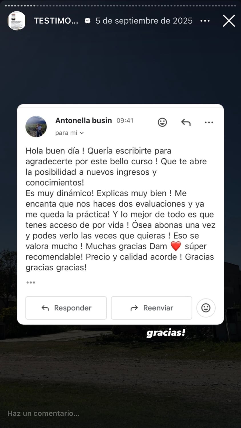 Testimonio