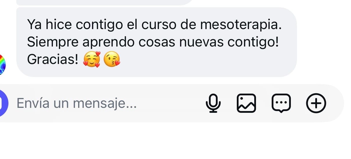 Mensaje de una alumna