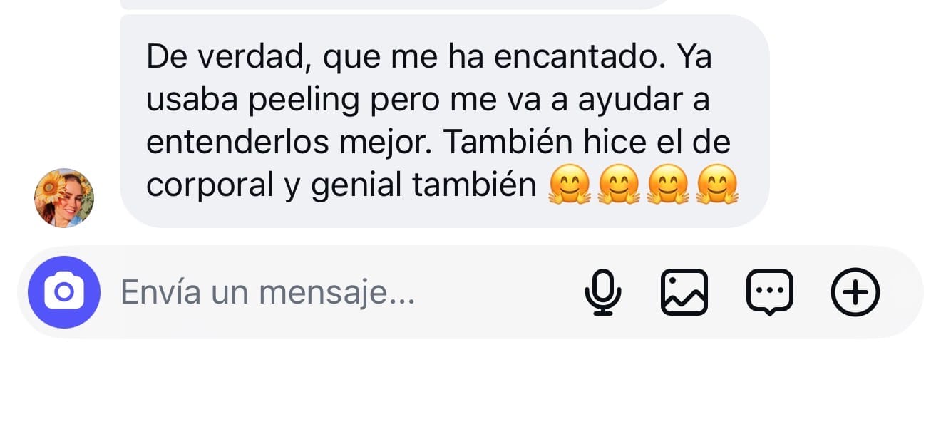 Mensaje de una alumna